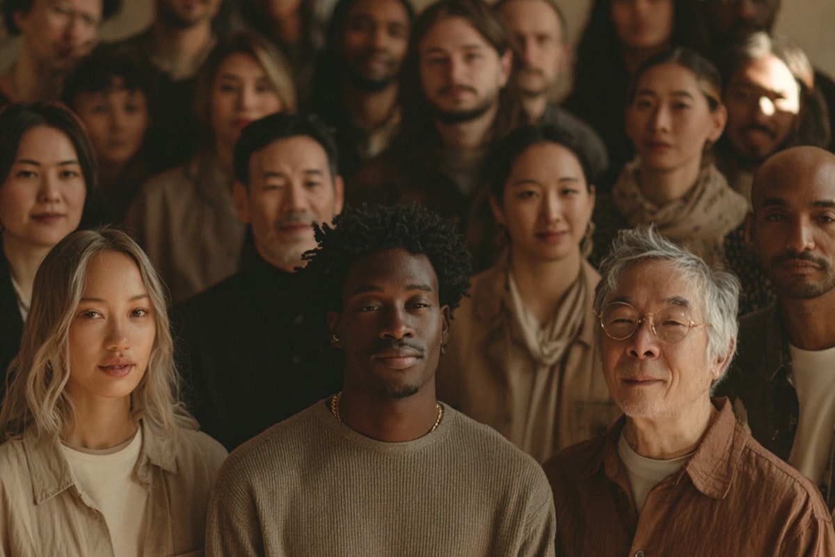 Diverse group of research participants from different ethnicities, ages, and backgrounds representing MindMarket's global respondent recruitment network